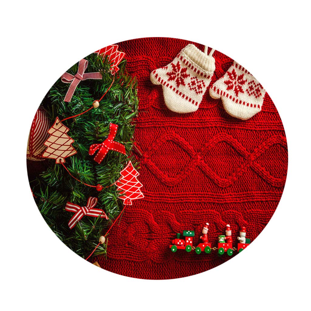 Decorative Round Tablecloth Cover for 47inch Christmas Dining Table Gloves| Furniture | Furniture Parts & Accessories||-image-48