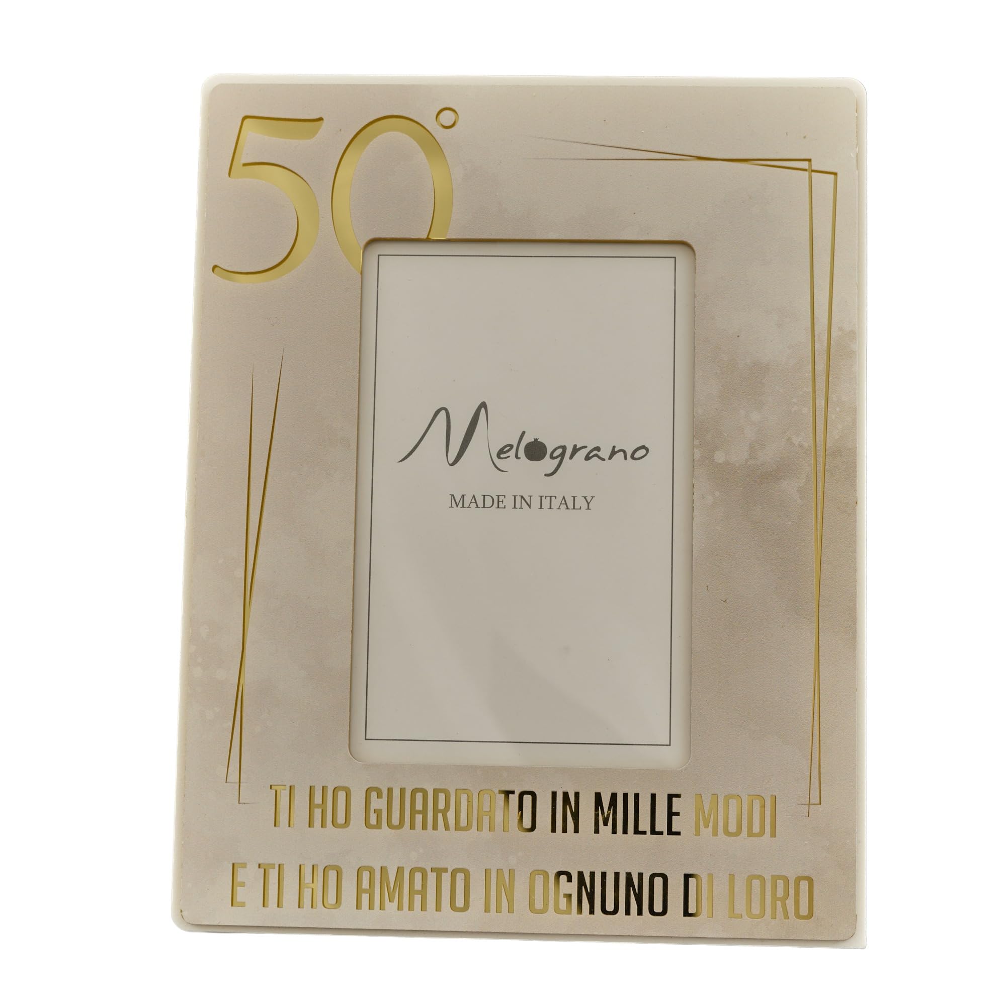 Doni Bomboniere Portafotos de boda con número 50 ° y útiles aniversario originales D 50 económicos detalles de plata completos elegantes en mil maneras Te he amado cada uno de sus ideas