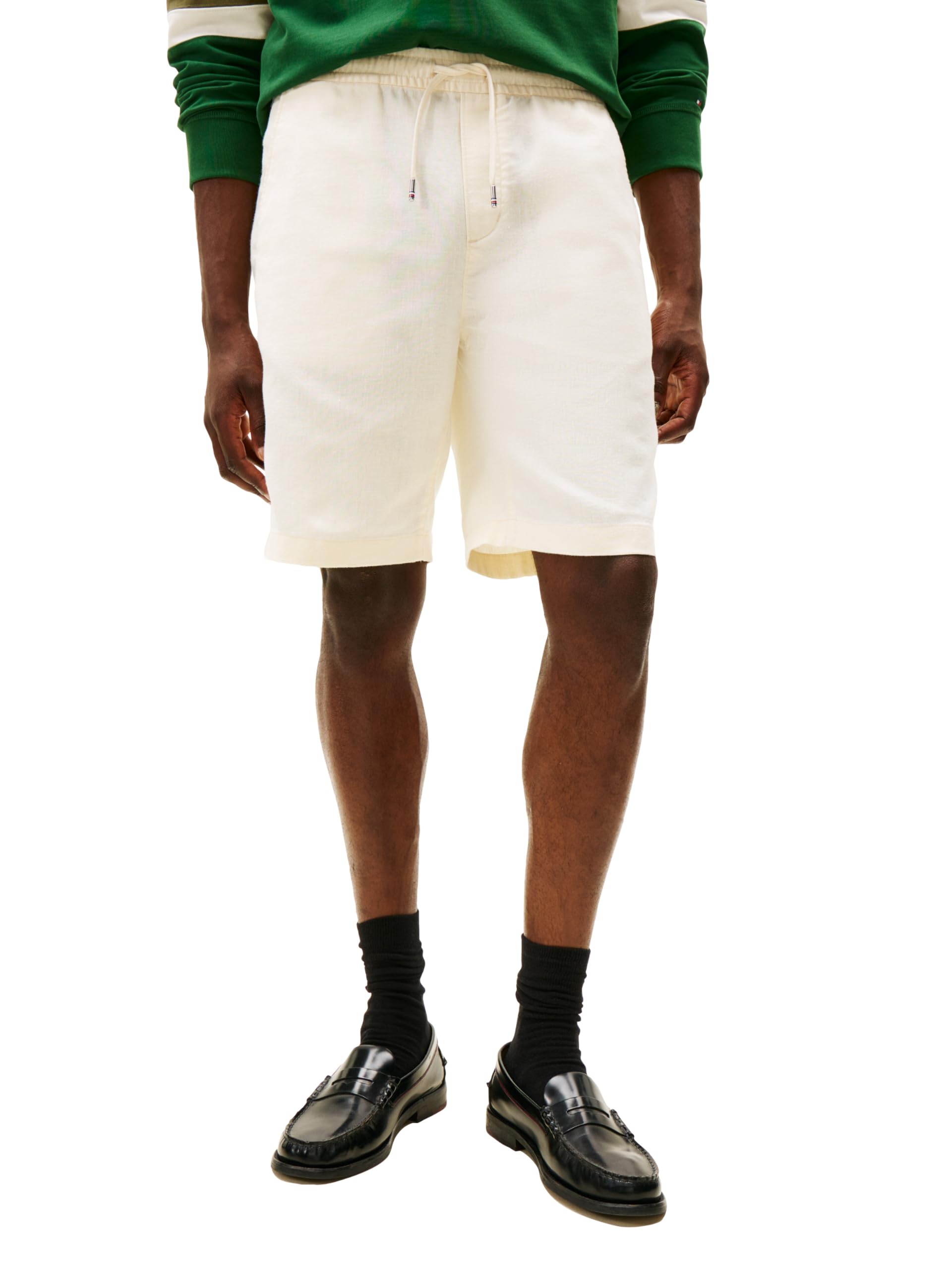 Tommy Hilfiger Mens Linen Shorts 10 Inch