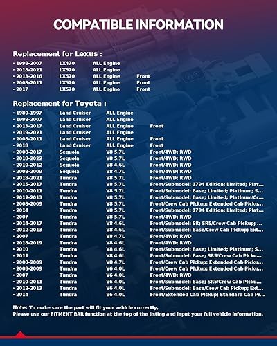Vista 404 de KAX Espaciadores de rueda de 0.236 x 5.315 in, espaciadores de rueda centrados de 2 pulgadas y 6 lengüetas para F-15-0, Expedition, Mark LT, Negro