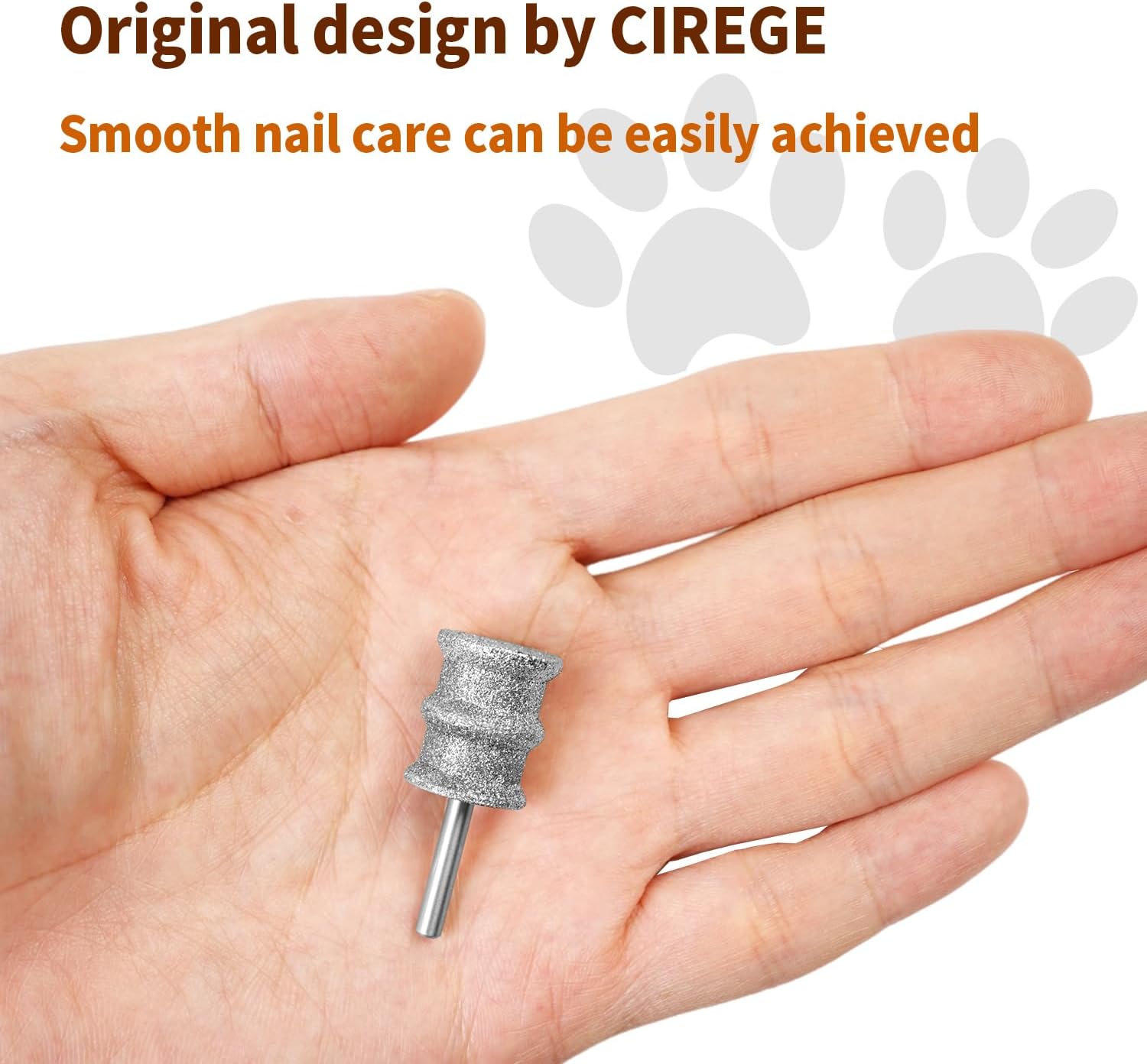 Diamond Rotary Grinder Bits,1/8" Replacement Wheel for Dremel,Dog Pet Nail Grinder Accessory Model C