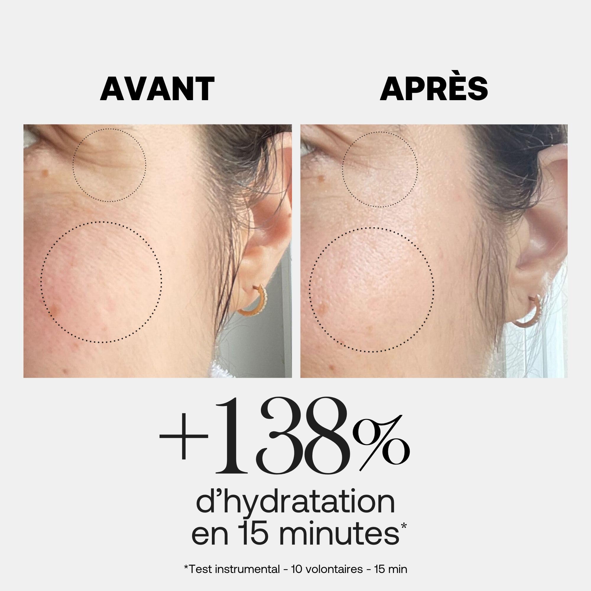 Rexaline Hydra Shock Mask – Masque Repulpant & Hydratant Intense – Acide Hyaluronique RX2, Camomille & Vitamine E – Teint Éclatant & Peau Lissée – Tous Types de Peaux – 75ml