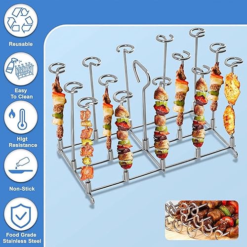 Miniatura 3 de keshow Rejilla para freidora, soporte redondo de acero inoxidable para Ninja Dz401 Foodi 8 cuartos para Ninja Dz201 Foodi