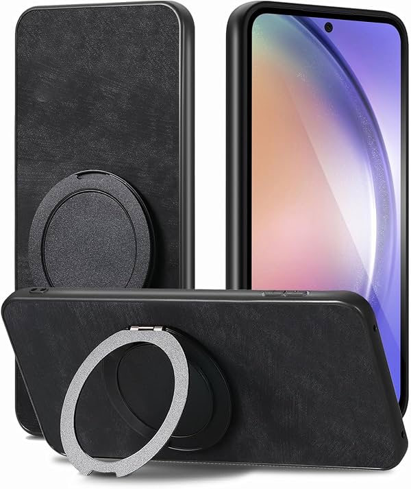 Funda Compatible con Xiaomi Poco X3 NFC 4G, Compatible con Xiaomi Poco X3 (Pro) [PC + TPU + PU] 3 en 1, con Soporte Magnético Integrado, Resistente a Golpes, Negro