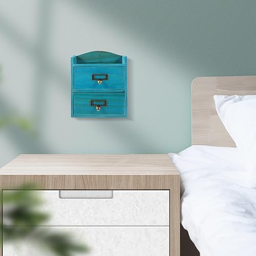 Miniatura 8 de Cabilock Cajones de almacenamiento Retro Escritorio Mini Caja de almacenamiento de cajones pequeños Caja de almacenamiento de joyería de madera