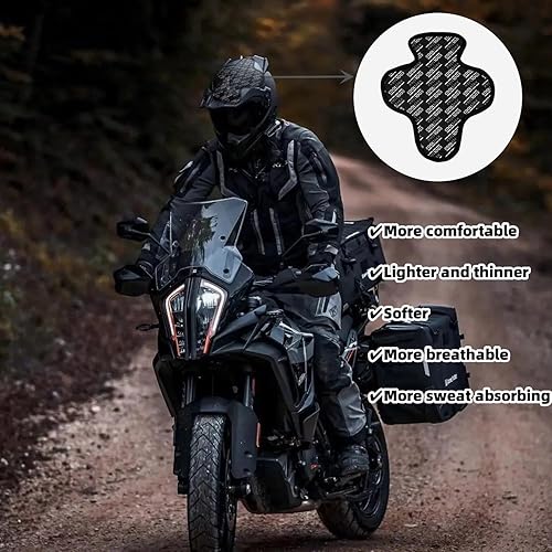 Miniatura 3 de Almohadilla de casco de motocicleta con calavera de enfriamiento que absorbe el sudor, de secado rápido, transpirable, impermeable, forro de casco