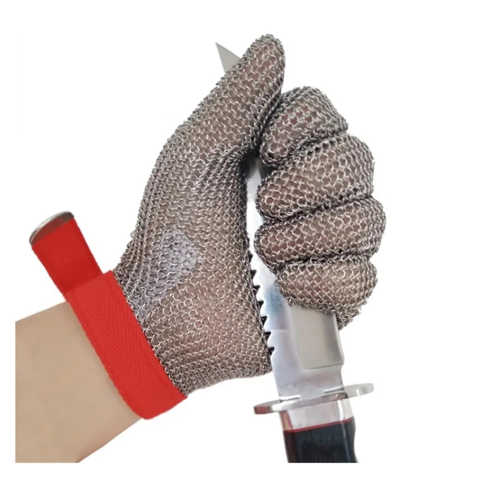 Guantes De Corte. Guantes De Trabajo Anticorte De 5 Niveles, Guantes De Seguridad De Alambre De Acero Inoxidable, Guantes De Trabajo Resistentes A Puñaladas, Corte De Metal Comodidad Adecuada(S white