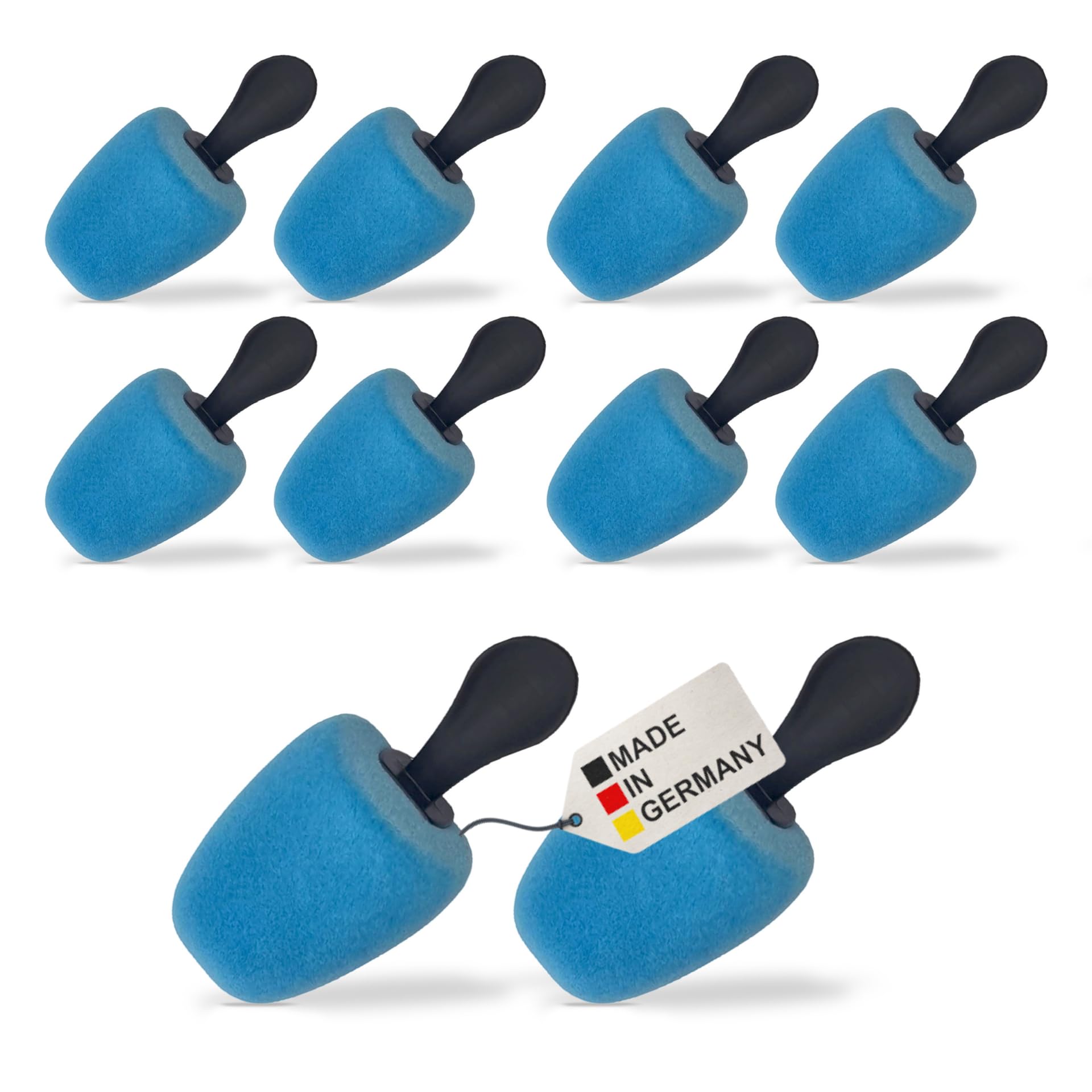 DELFA Samty - Horma de espuma para zapatos (forma cuadrada), para mujer, talla 37-41, azul claro, Einheitsgröße