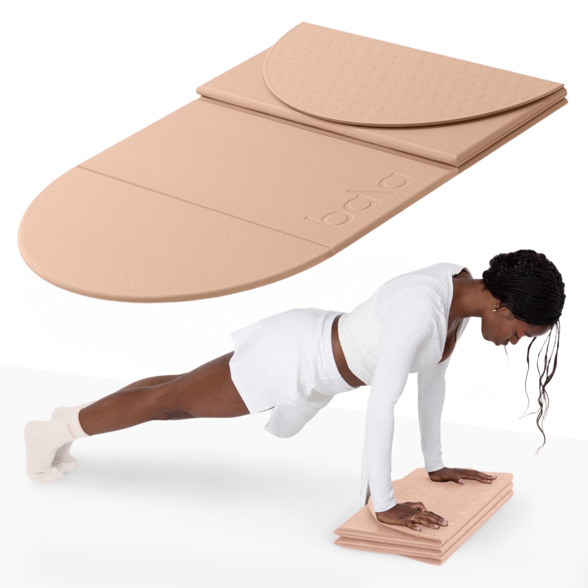 Bala Compact Yoga Mat - Non-Slip & Foldable -8 Bala Compact Yoga Mat - Non-Slip & Foldable -8