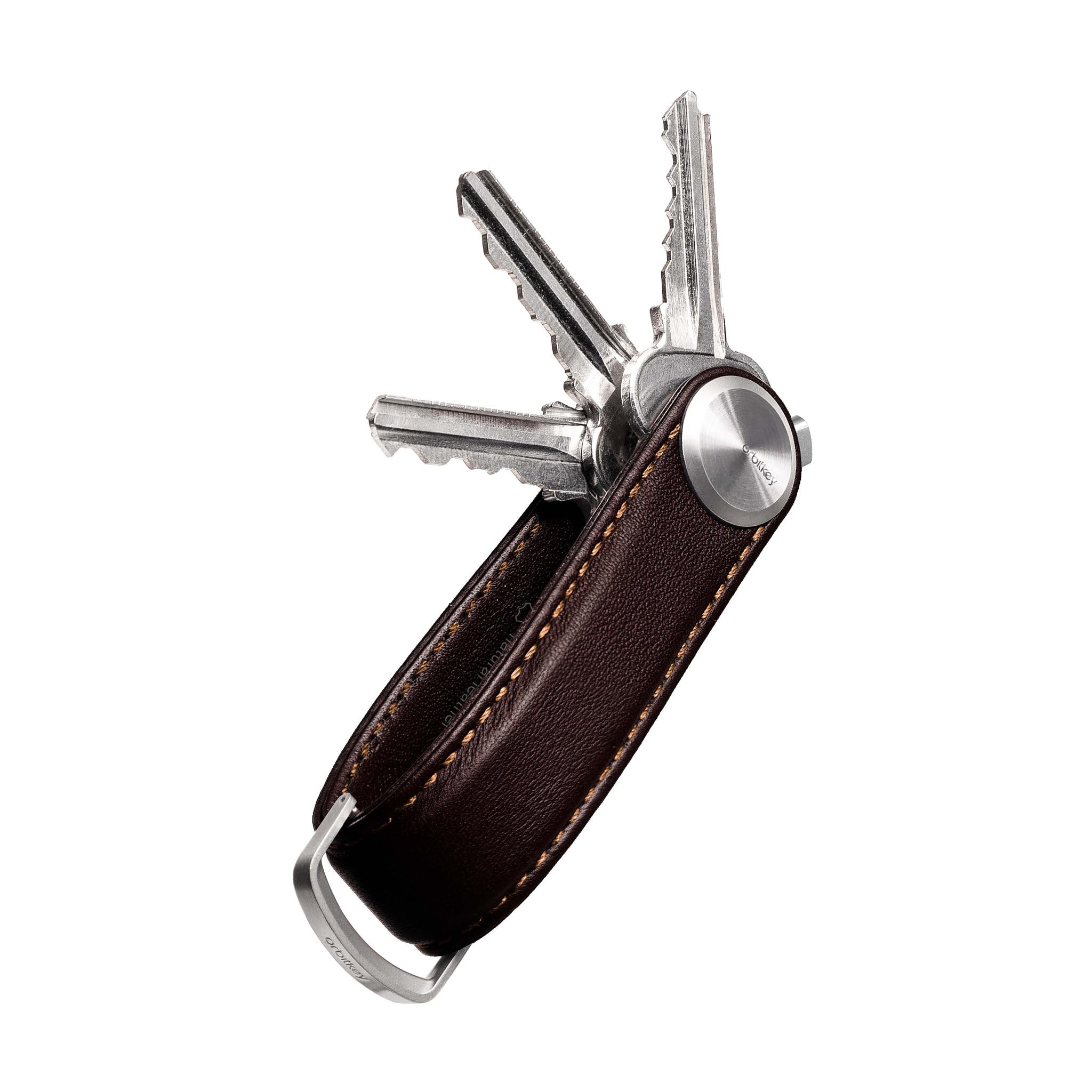 orbitkey Key Organiser Pro - Leather - Mahogany