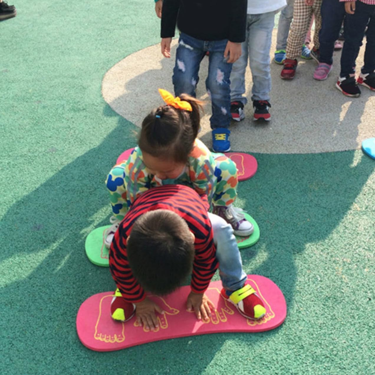 VICASKY 2Pcs Balance Training Boards Lightweight EVA Balanced Plaything for Coordination and Agility Development Exercise for Indoor Outdoor Use