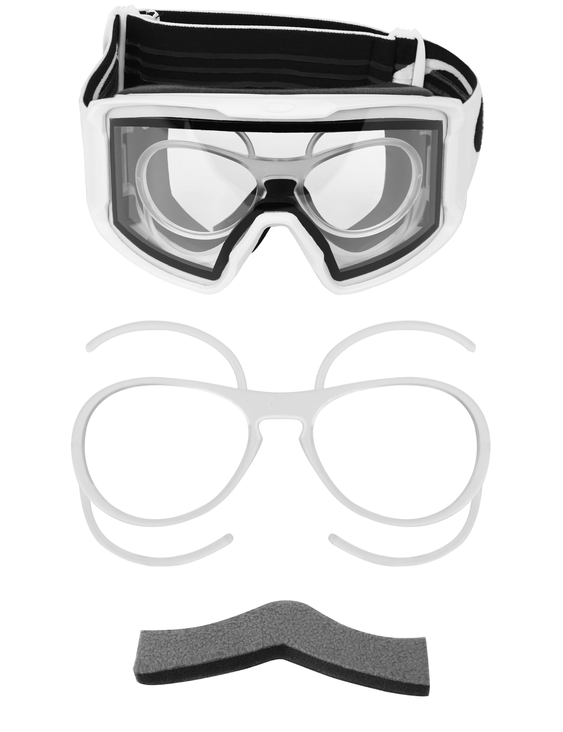 Mryok Rx Insert Optical Adaptor | Rx Prescription Adaptor | Rx Prescription Lens Carrier for Oakley Line Miner L OO7070 OO7099 OO7064 OO7050 OO7103 OO7093 Ski Goggles - Clear-image-7
