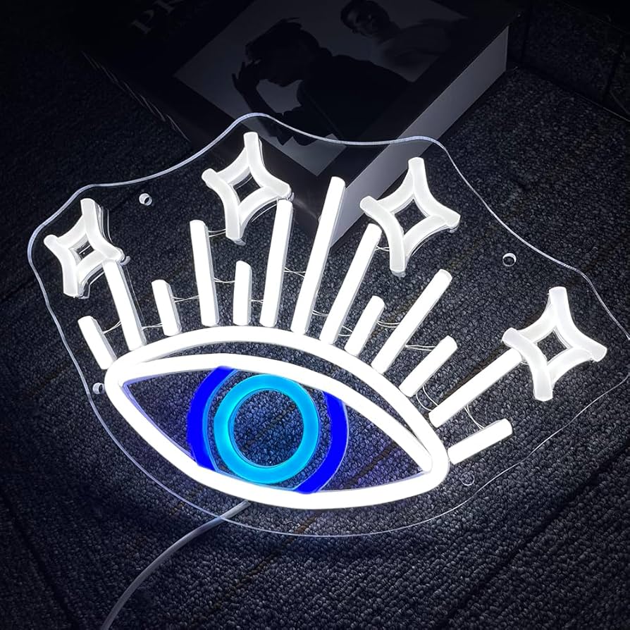 Amazon.co.jp: 目のネオンサイン 邪眼ネオンライトサイン LED