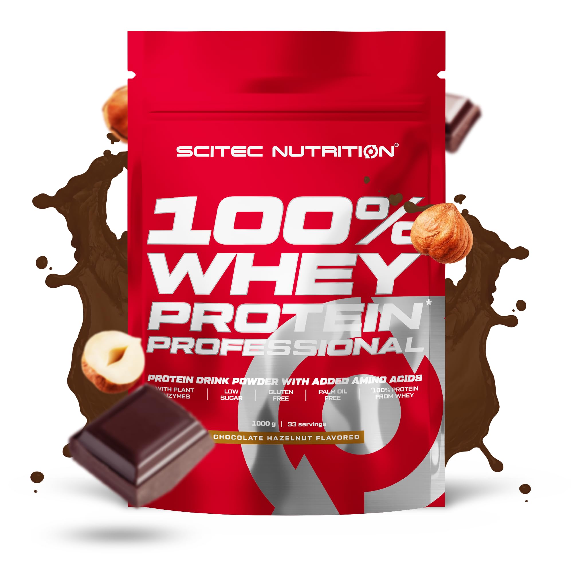 Scitec Nutrition - 100% Whey protein proffesional 1kg Chocolate Hazelnut