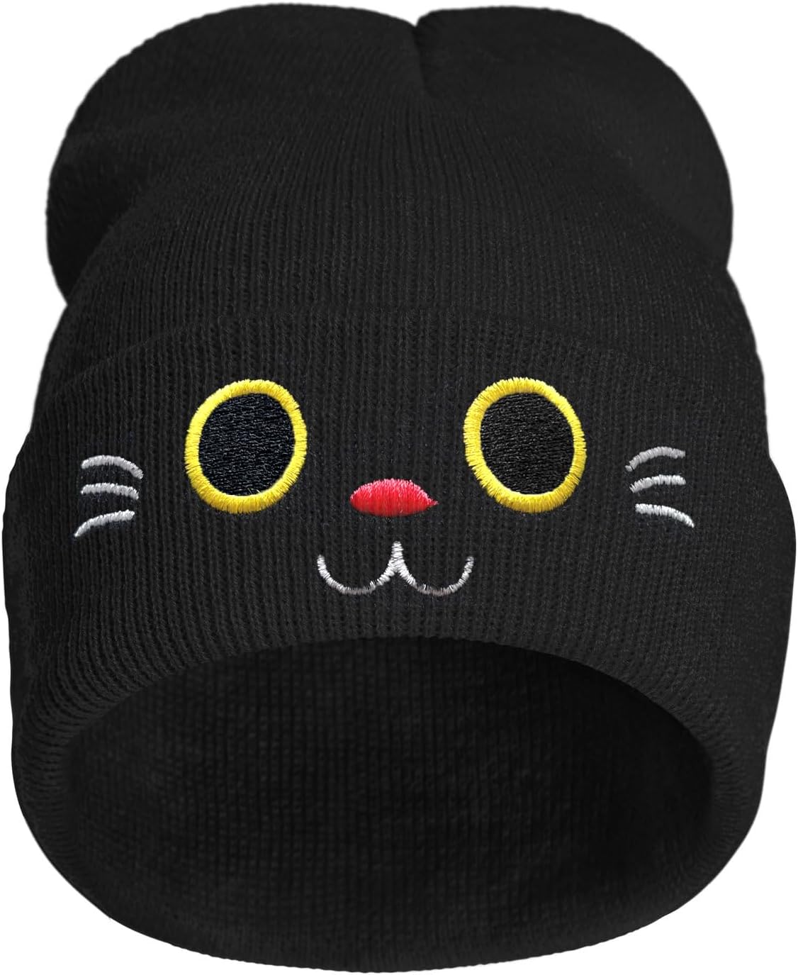 Cute Yellow Duck Embroidered Beanie Knit Hat for Men Women, Cute Funny Graphic Bean...