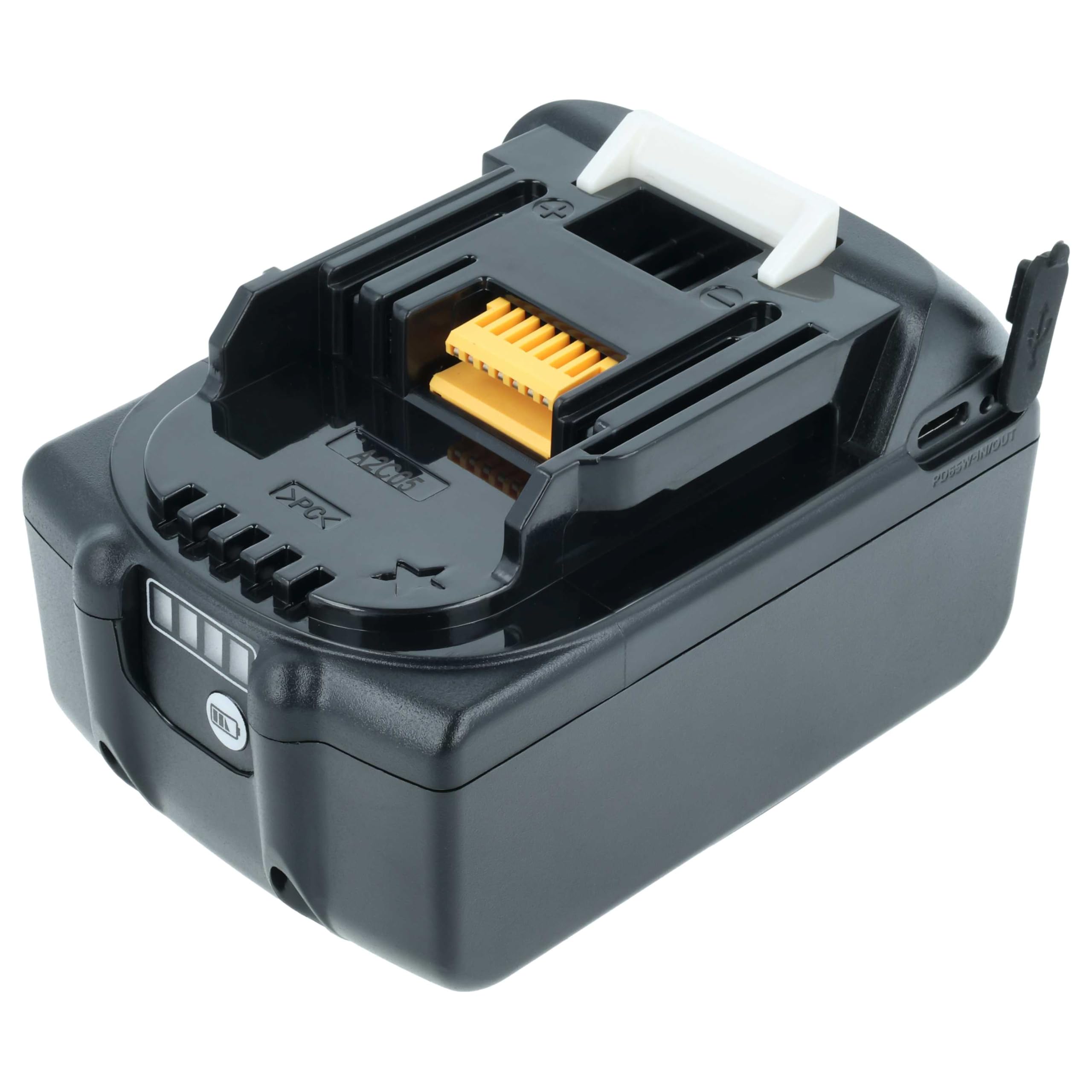 vhbw Akumulator zamienny do Makita BL1860B do narzędzi (6000 mAh, litowo-jonowy, 18 V), 1 x gniazdo USB-C