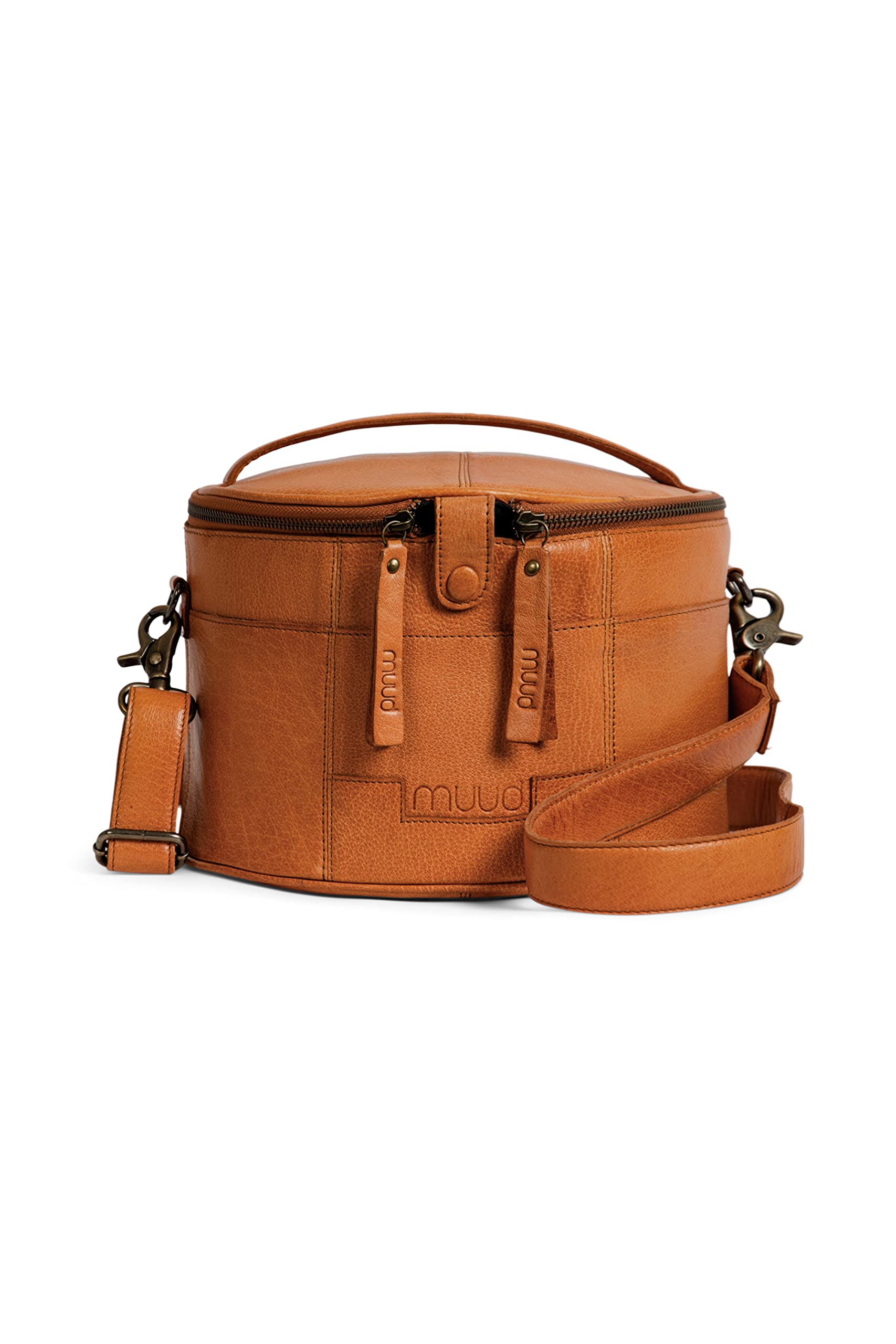 muud Enturn handgemachte Ledertasche/Stickprojekttasche,Häkeltasche/Stricktasche/Kulturbeutel/Scherentasche Whisky