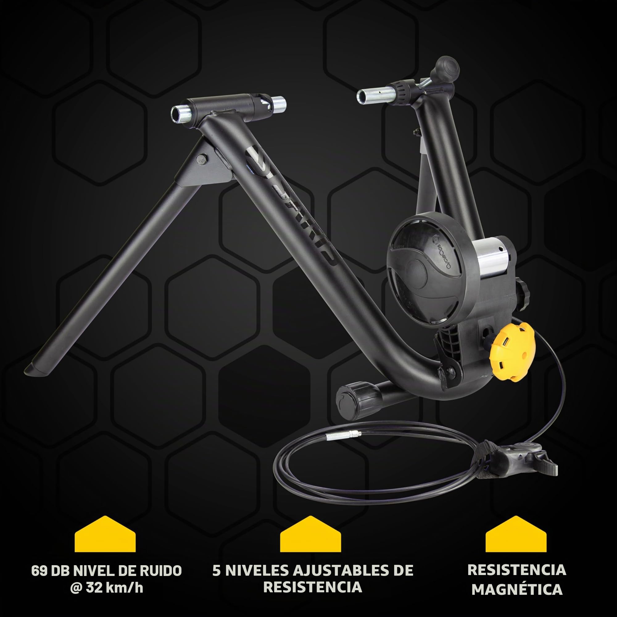 Saris Entrenador de Bicicleta Interior Magnético y Magnético Plus, Resistencia Magnética, Compatible con la Aplicación Zwift