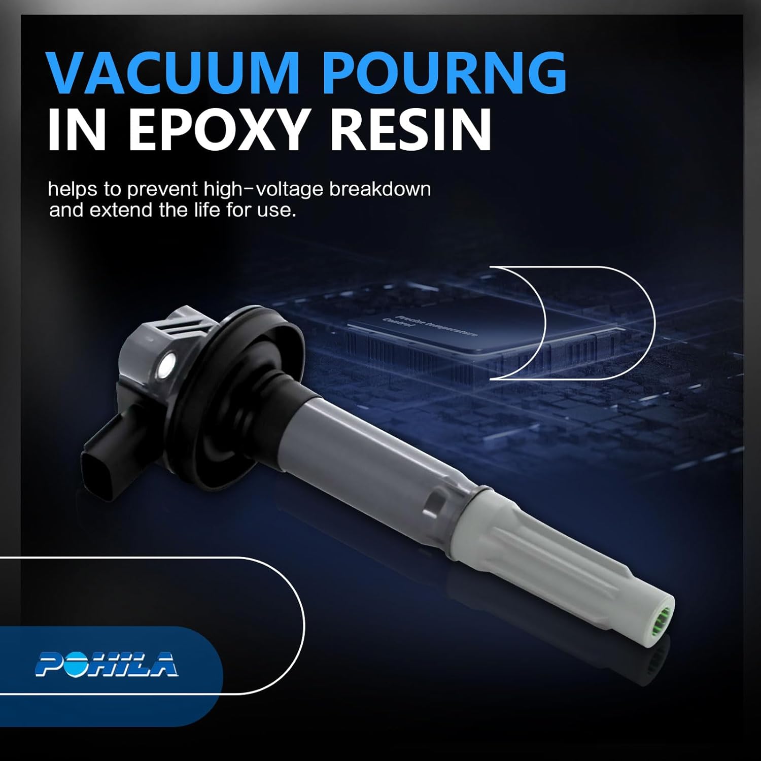UF622 Ignition Coil Pack Compatible with 2011 2012 2013 2014 2015 Ford F-150 5.0L V8, 2011-2015 Ford Mustang 5.0L V8 Replaces# UF-622 Set of 8