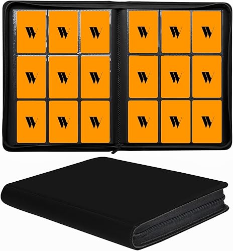 Miniatura 17 de Carpeta para tarjetas de 16 bolsillos, más de 1000 carpetas de tarjetas coleccionables con cremallera de alta calidad, álbum de bolsillo de doble