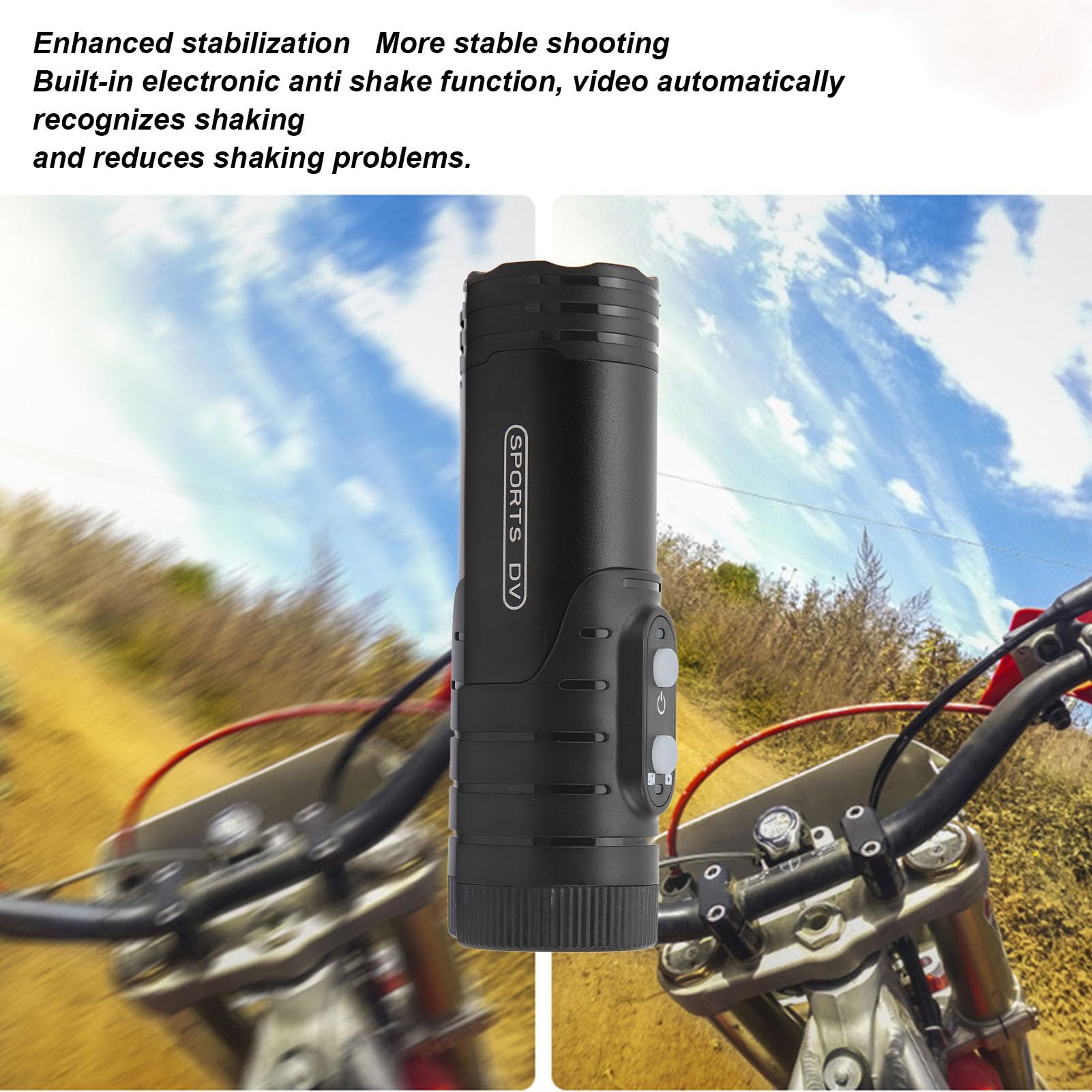 Kamera w Kasku Rowerowym, 4K Photo Sport DV 18 MP WiFi Kamera w Kasku Rowerowym do Jazdy na Rowerze (BLACK)