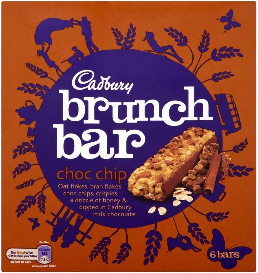 Cadbury Chocolate Chip Brunch Bars (6x35g)