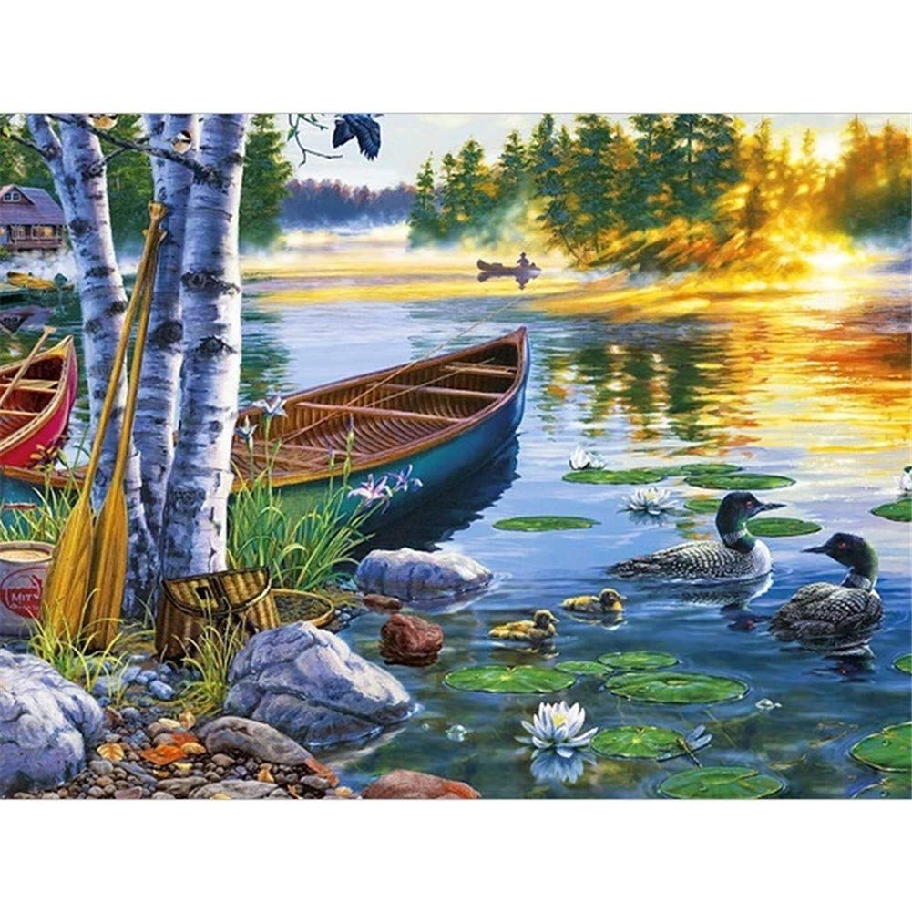 Peinture diamant 5D complet anti-stress grand format 60x80