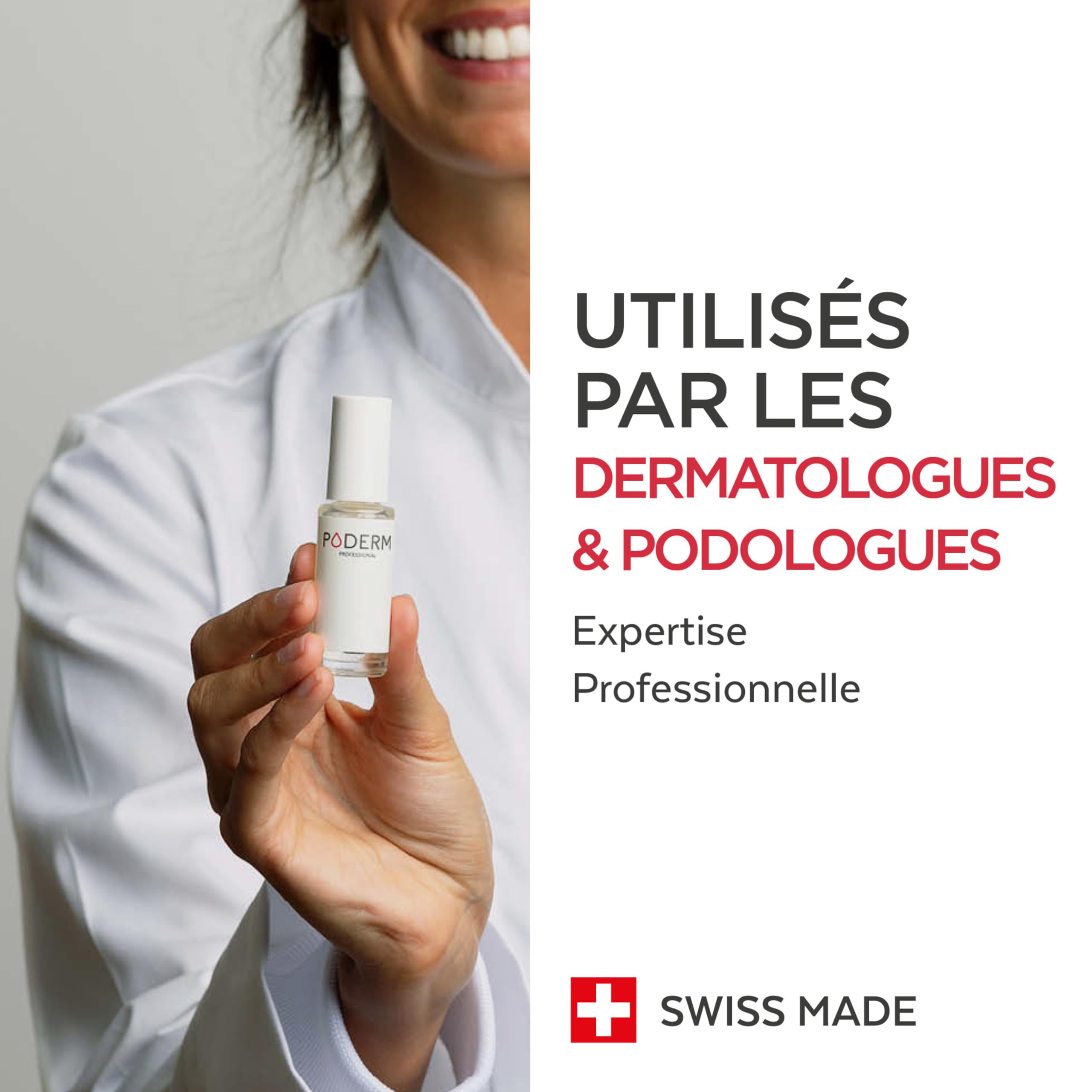 PODERM - ONGLE RONGÉ SOIN CROISSANCE BIO | Aux plantes fortifiante et stimulante de la pousse | Adultes et Enfants | Soin professionnel pied/main | Facile & rapide | Swiss Made