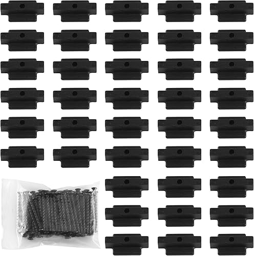 Sujetadores ocultos de nailon para fijación de cubierta, sujetadores de cubierta compuestos con tornillos de cubierta de metal para tablas de