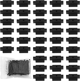 Hidden Fasteners Nylon Clips for Deck Fastening, Composite Decking Fasteners with Metal Deck Screws for Deck Boards, Nylon Plastic T Clips for Decking (1000 Packs)