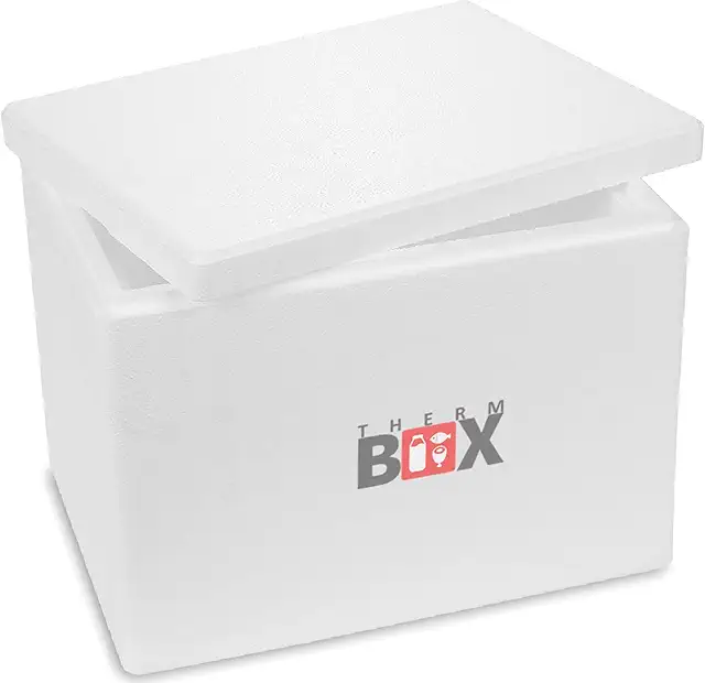 Boîte isotherme en polystyrène blanc 40x30x30 cm, 19,58 litres
