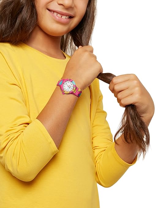 Orologio Hip Hop Kids Fun HWU1157 Per Bambina - Cinturino Multicolore Silicone E Tessuto - 2