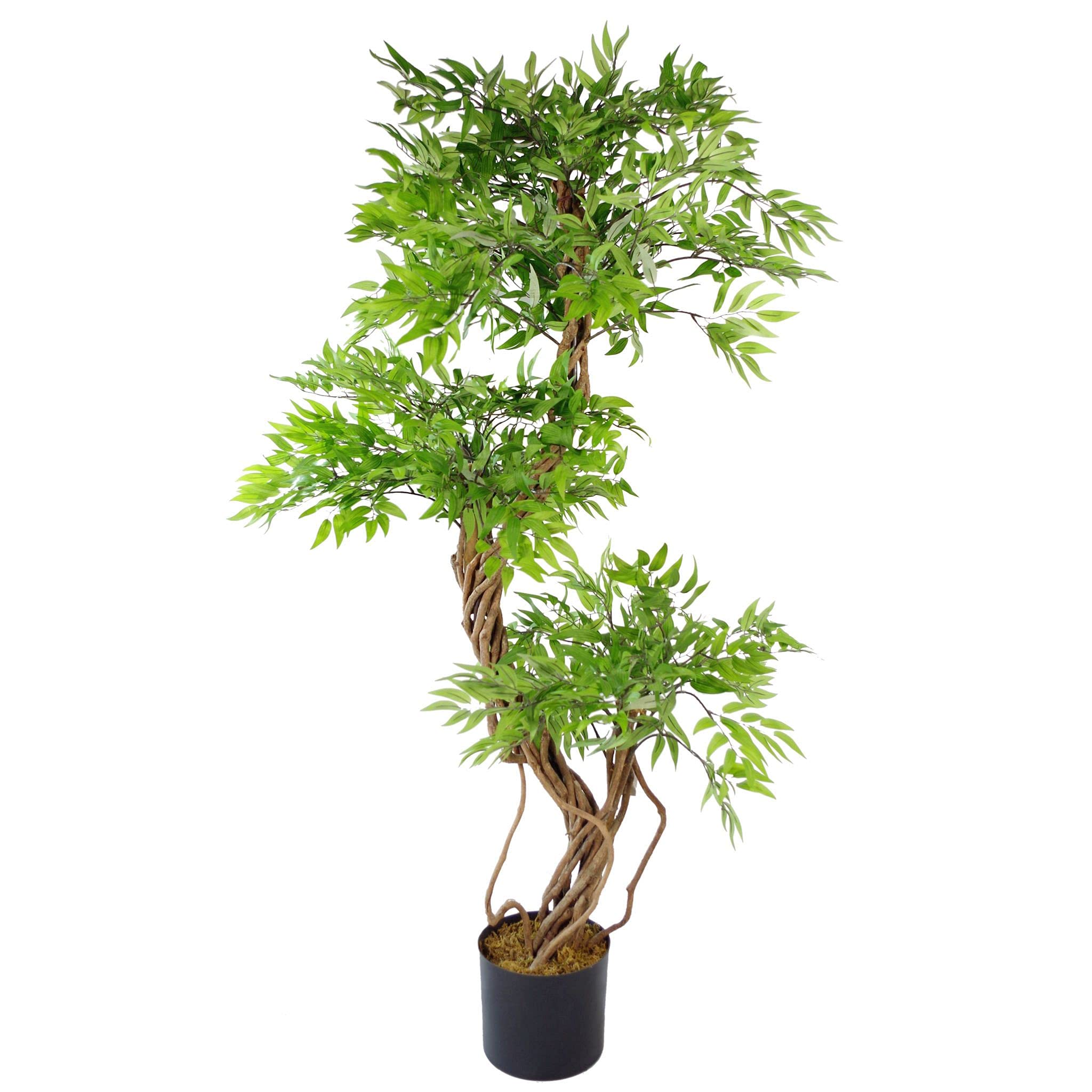 Leaf 140Cm Realistic Artificial Japanese Fruticosa Tree Ficus Tree from B&Q