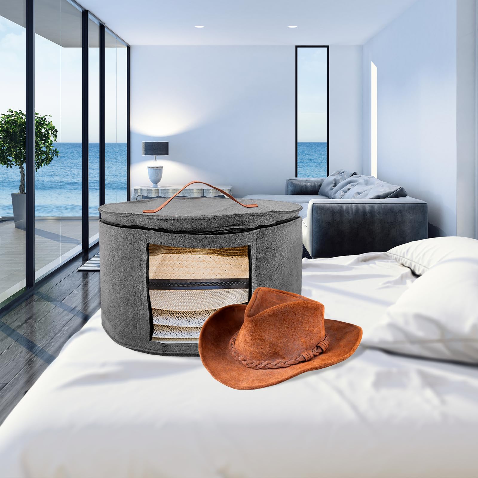 hütte zur aufbewahrung von viehfutter Faltbare Hut Aufbewahrungsbox, Rund Mützen Hutschachtel mit Deckel und Reißverschluss, mit Ledergriff, Transparentes Window Hat Storage Boxes für Schrank oder Reise, 42x26cm (Grau) Küche, Haushalt & Wohnen Größe:51 cm Test Bulls Copperhead 3 new kitchen in
