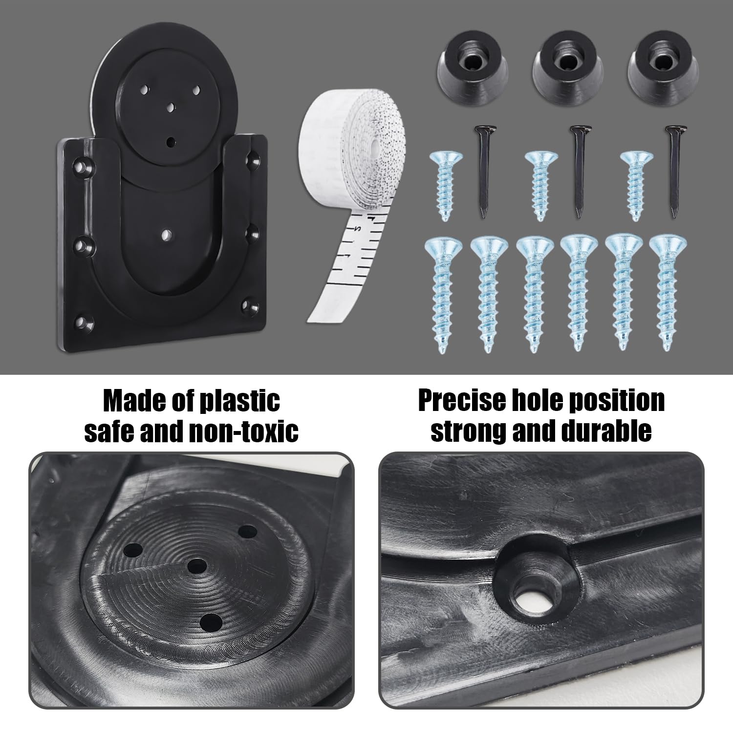 Supporto Da Parete Per Bersaglio Freccette - Set Con Metro A Nastro Nero - Foto 13