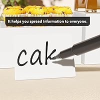 Vista 6 de Elevadores para buffet con mini letreros, elevadores de comida para mesa de buffet, soporte de exhibición para postres de catering, cajas acrílicas