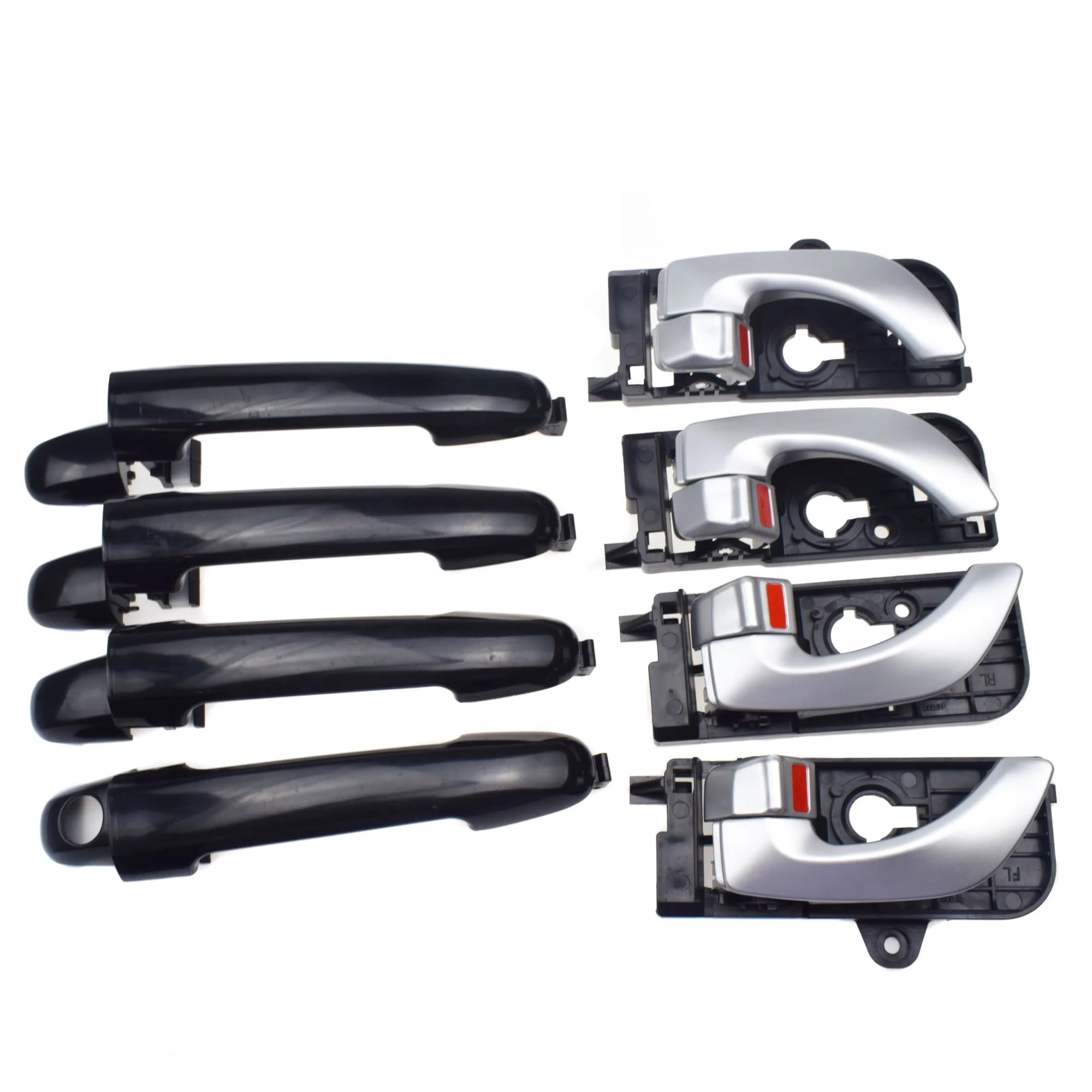Hguvsjd Kit 2006-2008 Car Exterior Door Handles For Hyundai For Sonata 2.4L 3.3L 2006-2010 Outside & Inside Door Handle Front Rear Left Right Lh Rh Driver Passenger(Kit 2006-2008)