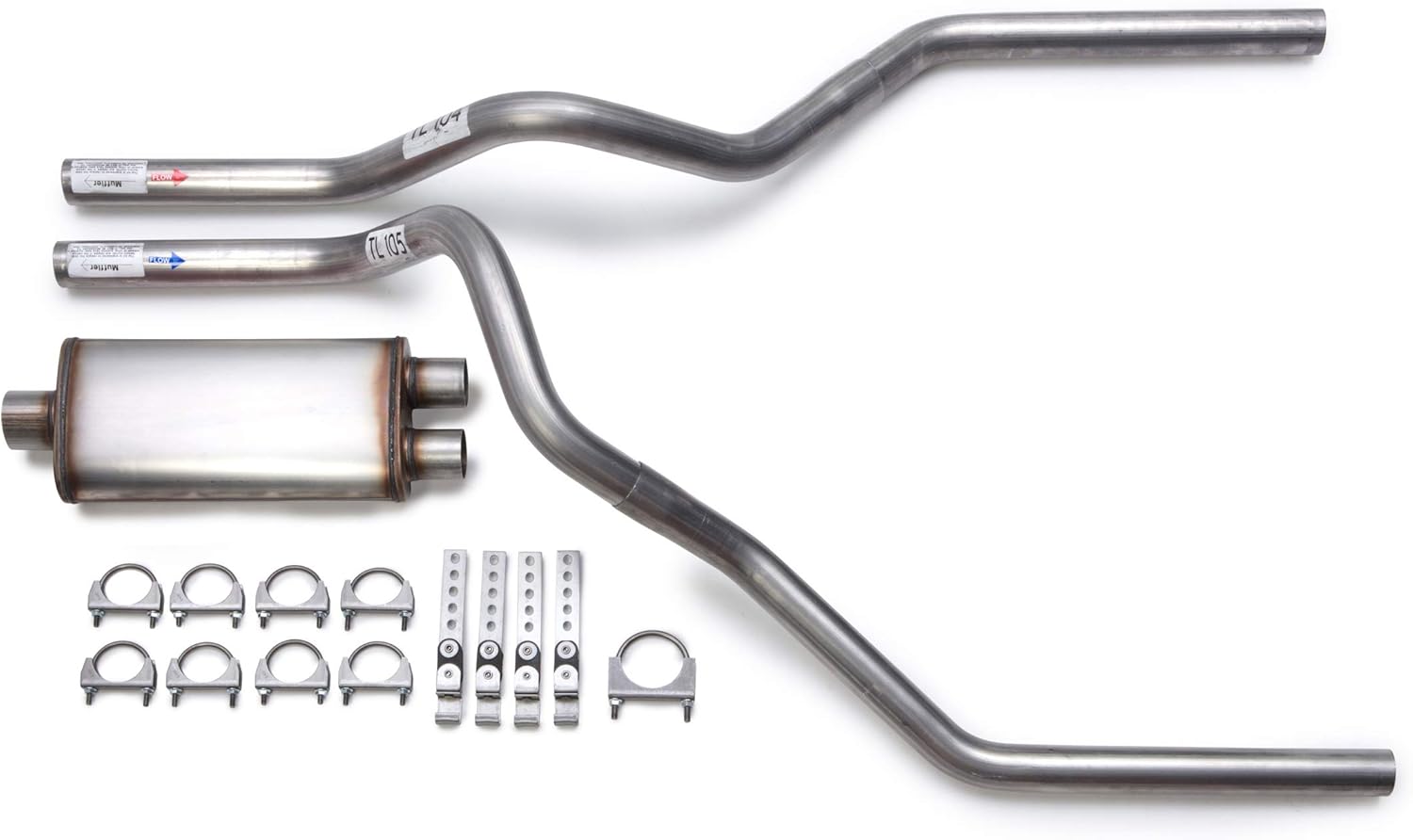 Buy Stainless Flow II Performance MandrelBent Dual Truck Exhaust Kit