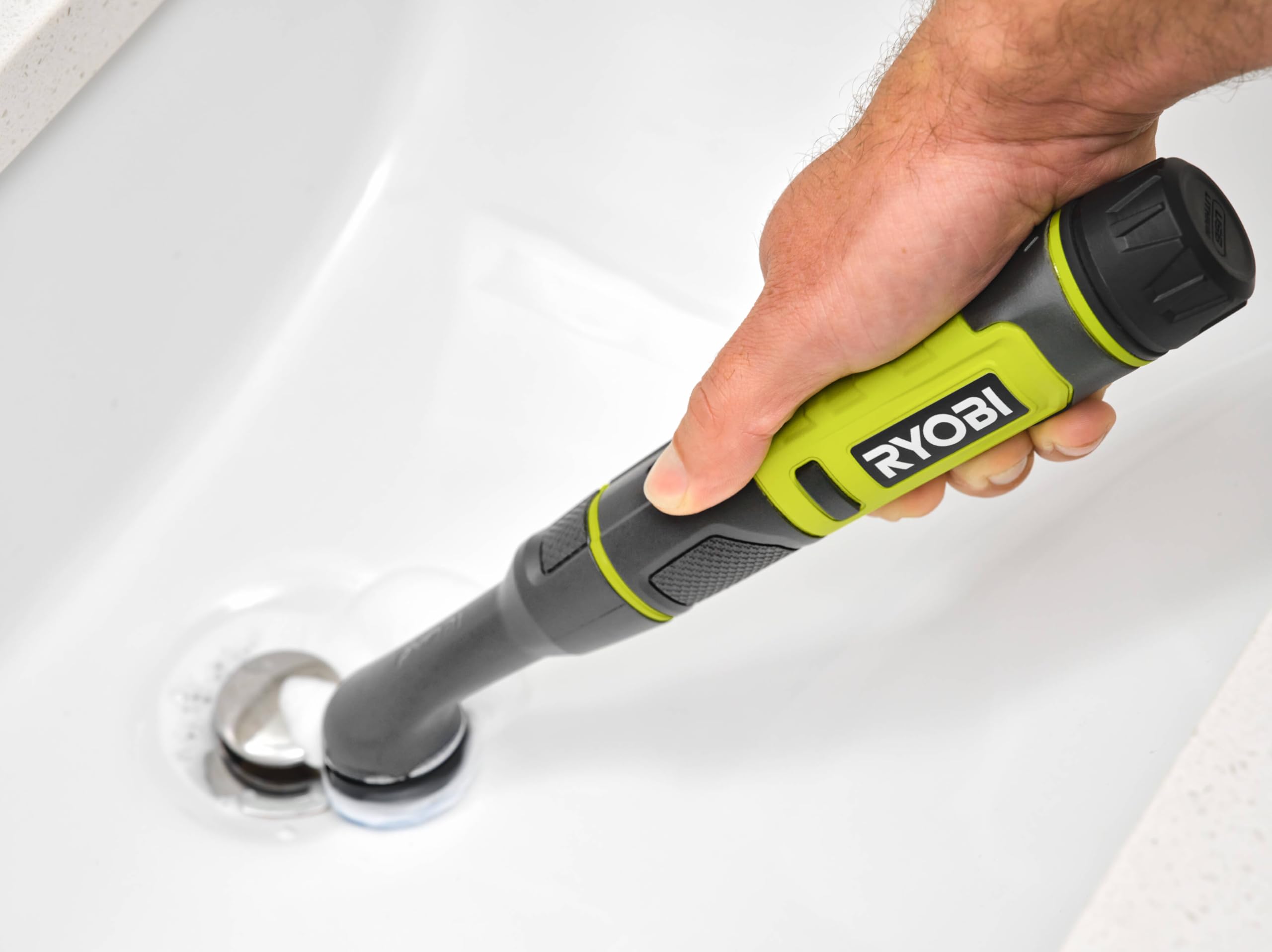Ryobi - Cepillo de Detalle de 4 V, diámetro 20 mm - 200 RPM - IPX7 - Incluye 4 cepillos - RDS4-0