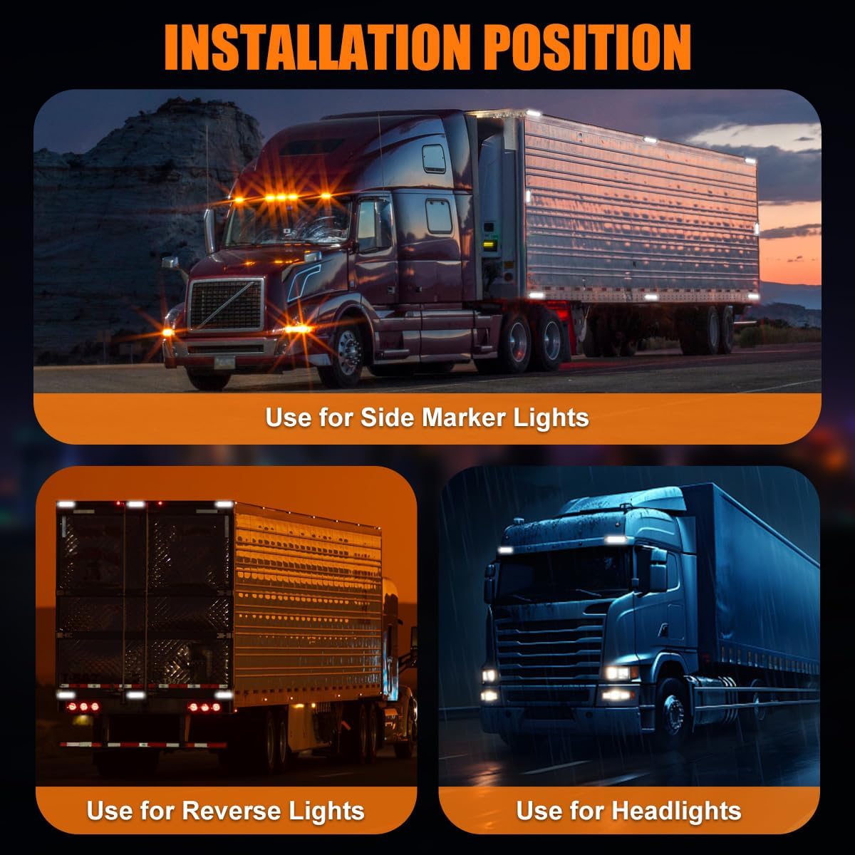 Flush Mount Led Light Bar Pods 12V Flood Super Thin Slim 7 inch Reverse/Backup/Off Road/Bumper/Driving/Fog Lights Sidelight Taillight for Tralier Truck RV Marine Boat ATV UTV 2-Pack