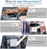 Miioto Cooling paste 200 g cooling paste CPU thermal paste resistant to high and low temperatures suitable for cooling components such as refrigerator CPU Gpu memory - (white)
