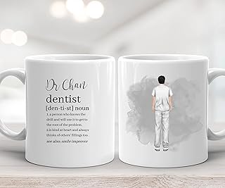 Dentist Gifts for Man Funny, Dentist Mug Funny, Personalised Dentist Mug, Thank You Dentist Mug Dentistry Dental Gifts, Male, Birthday, Anniversary