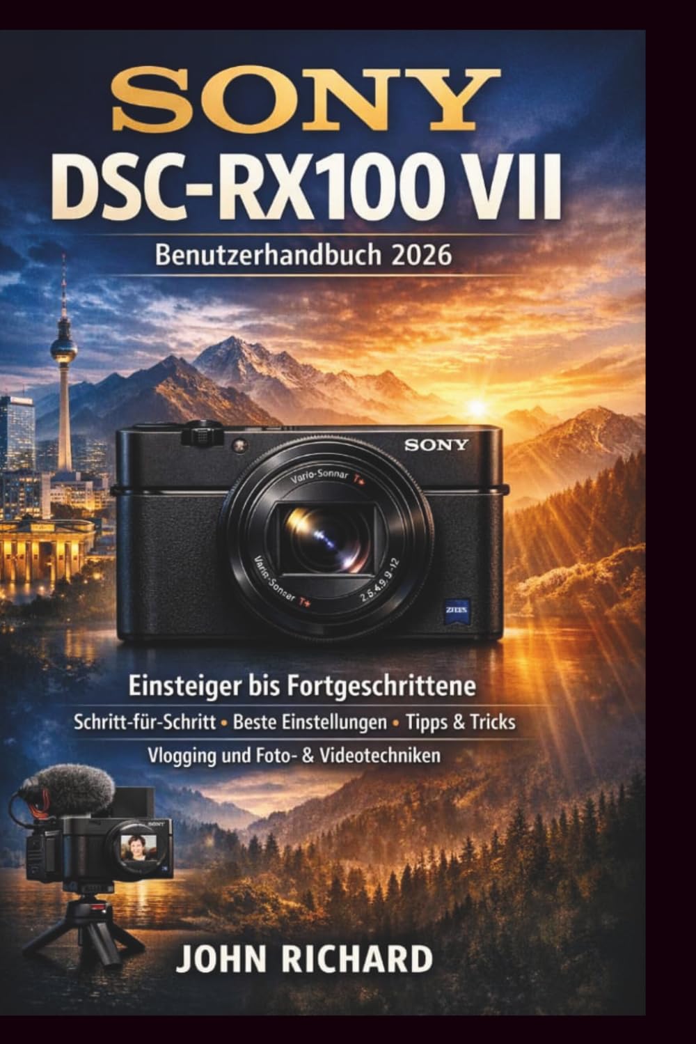 SONY DSC-RX100 VII Benutzerhandbuch 2026: Einsteiger bis Fortgeschrittene: Schritt-für-Schritt, Beste Einstellungen, Tipps & Tricks, Vlogging und Foto- & Videotechniken
