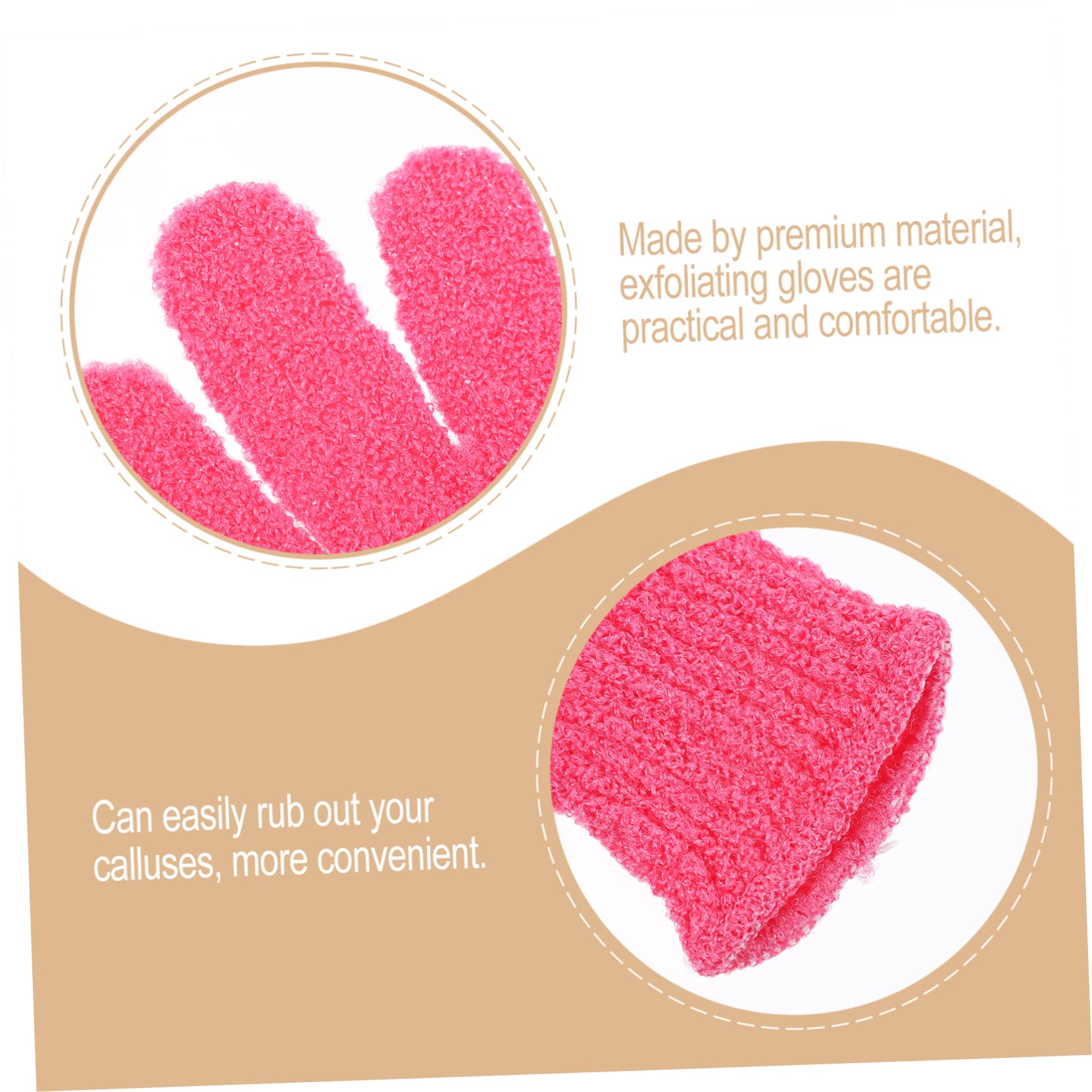 minkissy 32 guantes de baño de cinco dedos, guantes de baño, de masaje, depurador de para accesorios de limpieza corporal, exfoliantes corporales, toallas de, toalla de