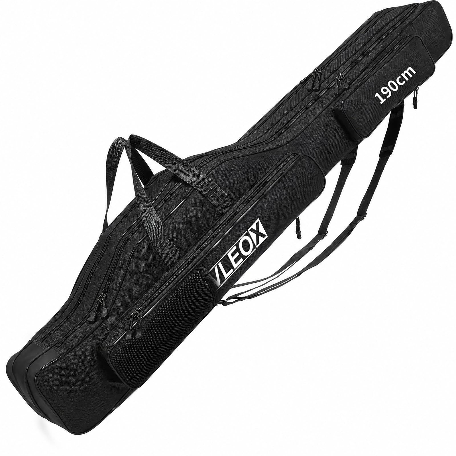 Angeltasche Rutentasche, 3 Schicht Faltbare Angelrutentasche | Angelrute Werkzeuge Aufbewahrungstasche, Tragbare Angelgerät Tasche für Outdoor-Angelruten Räumige Kapazität 420D Oxford-Tuch