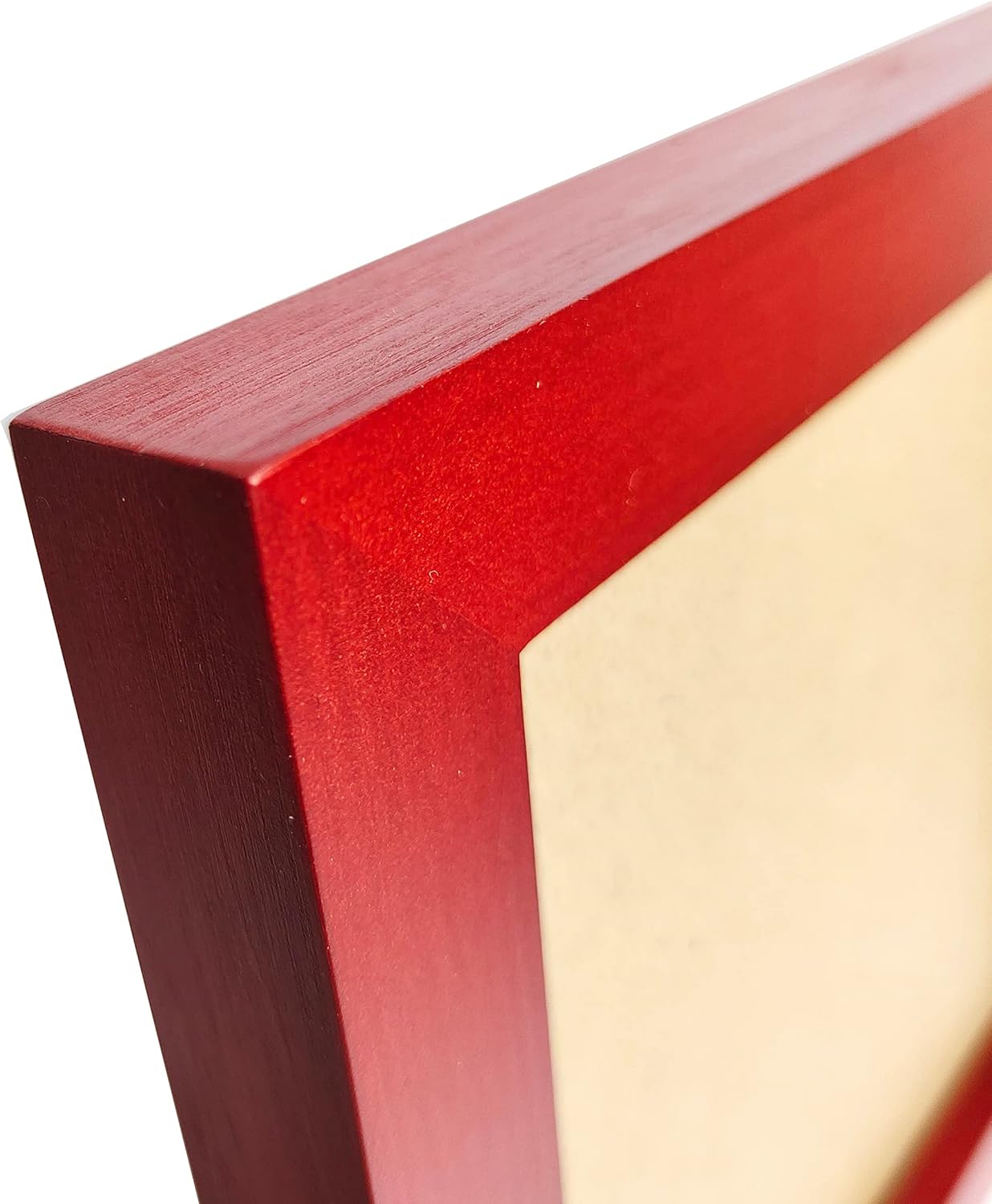ZXT-parts 16x20 Picture Frame Red. Solid Wood, 2 Acrylic Panels (not Glass), 1 Piece of Copper Paper (Red and White), can Display Works of Art, Photos, etc. Wall hanging.1 Pack.