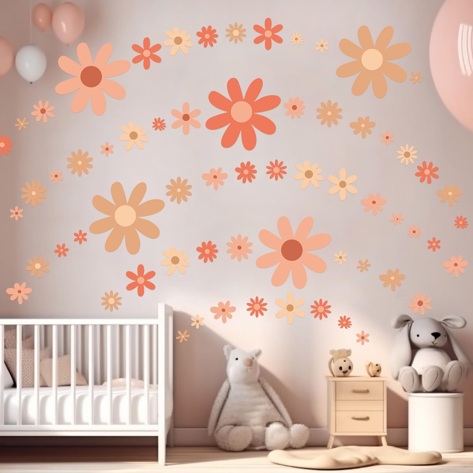 Snapklik.com : TaoBary 165 Pieces 15 Sheet Large Daisy Wall Decals ...