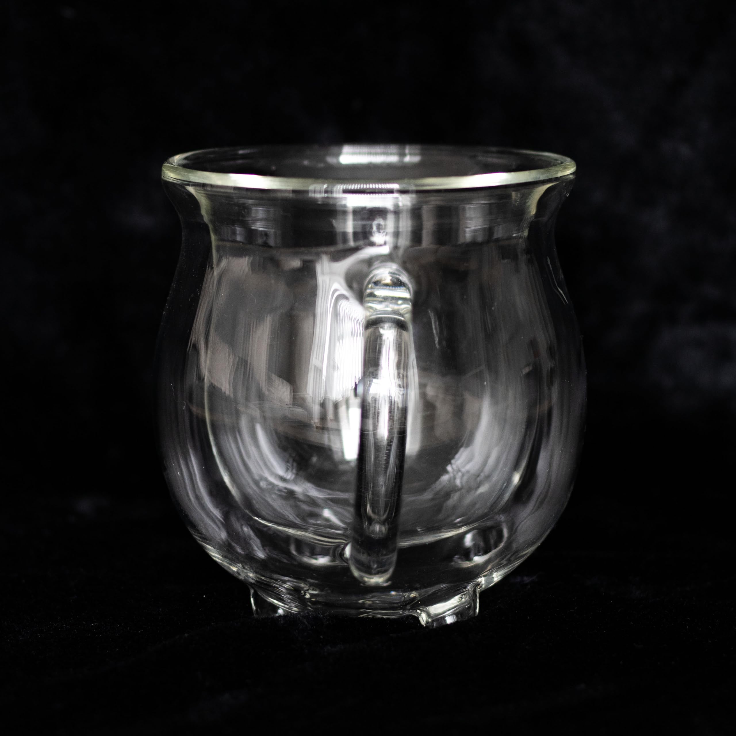 Something Different Wholesale Modern Witchcraft Mug: Clear Double-Walled Glass Cauldron - White Witch's Insulated Brew