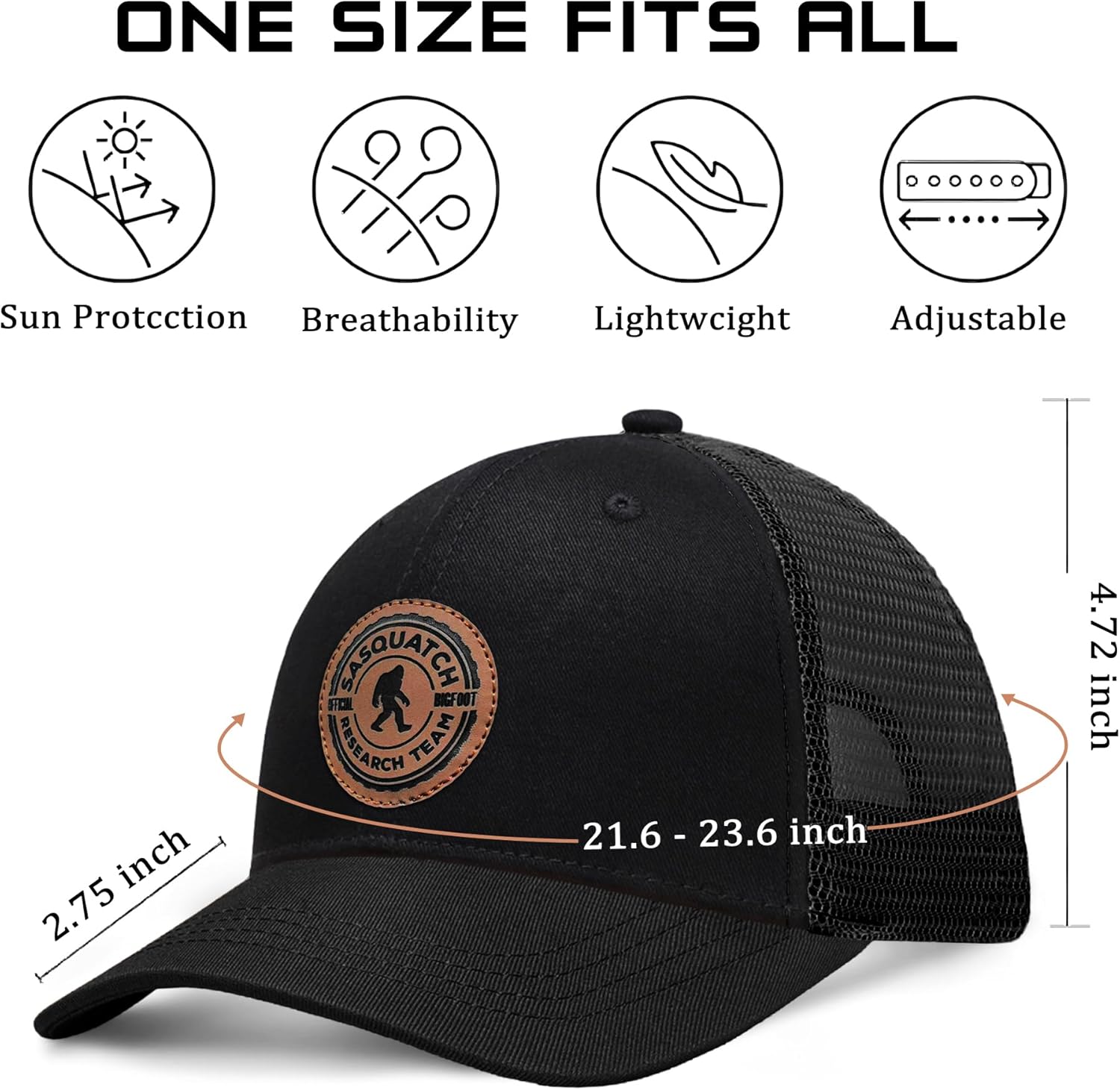 Bigfoot Beanie Hat - Sasquatch Hat - Winter Knit Cuffed Beanies Hats for Men & Women - Image 4