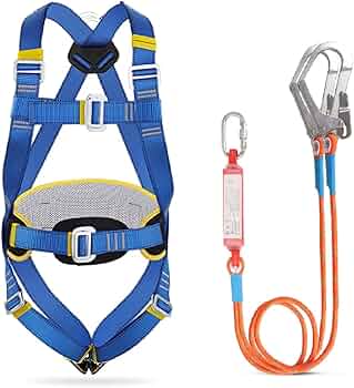 Imbracatura Sicurezza Anticaduta 5 Punti - Kit Protezione Per Lavori In Quota - Foto 3